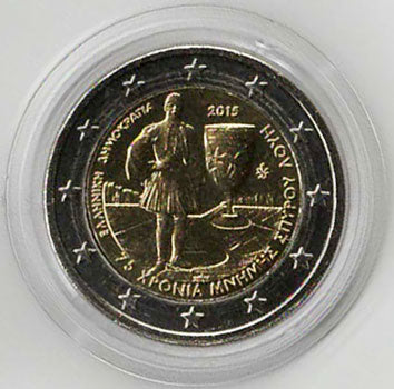 2 Euro Gedenkmünze Griechenland 2015 - Louis