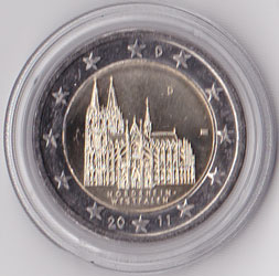 2 Euro Gedenkmünze Deutschland 2011 - Kölner Dom