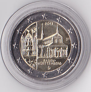 2 Euro Gedenkmünze Deutschland 2013 - Maulbronn
