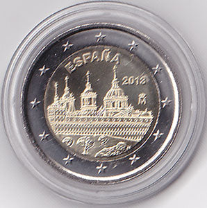 2 Euro Gedenkmünze Spanien 2013 - El Escorial