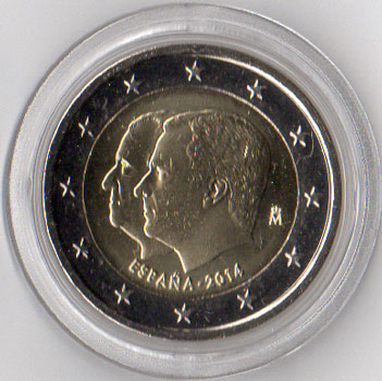 2 Euro Gedenkmünze Spanien 2014 - König Felipe