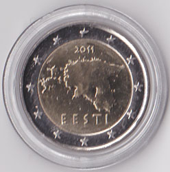 Estland 2,00 Euro 2011 - Kursmünze