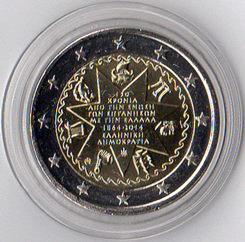 2 Euro Gedenkmünze Griechenland 2014 - Ionische Inseln