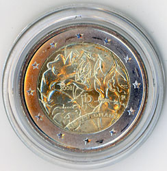 2 Euro Gedenkmünze Italien 2008 - 60. Jahrestag Menschenrechte
