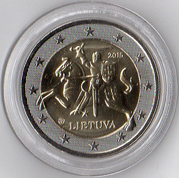 Litauen 2,00 Euro 2015 - kämpfender Ritter