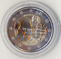 2 Euro Gedenkmünze Luxemburg 2008 - Château de Berg