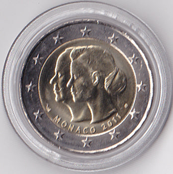 2 Euro Gedenkmünze Monaco 2011 - Hochzeit