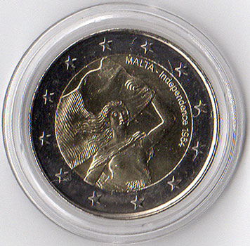 2 Euro Gedenkmünze Malta 2014 - Unabhängigkeit