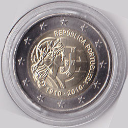 2 Euro Gedenkmünze Portugal 2010 - Republik Portugal