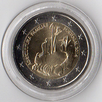 2 Euro Gedenkmünze Portugal 2014 - Landwirtschaft