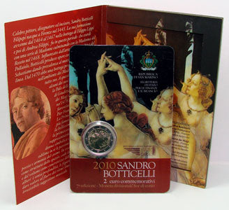 2 Euro Gedenkmünze San Marino 2010 - Sandro Botticelli
