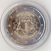 2 Euro Gedenkmünze Österreich Römische Verträge 2007