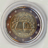 2 Euro Gedenkmünze Frankreich Römische Verträge 2007