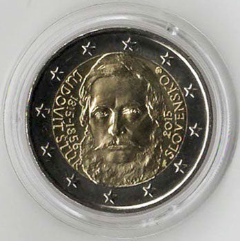 2 Euro Gedenkmünze Slowakei 2015 - Stur