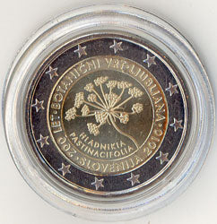 2 Euro Gedenkmünze Slowenien 2010 - Botanischer Garten