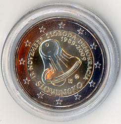 2 Euro Gedenkmünze Slowakei 2009 - 17. November 1989