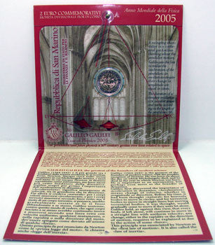 2 Euro San Marino Gedenkmünze 2005 - Jahr der Physik