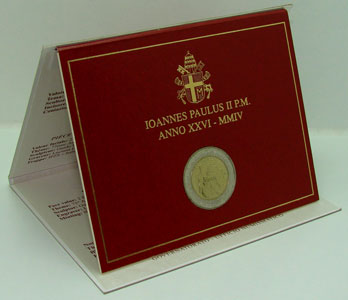 2 Euro Gedenkmünze Vatikan 2004 - Petersplatz