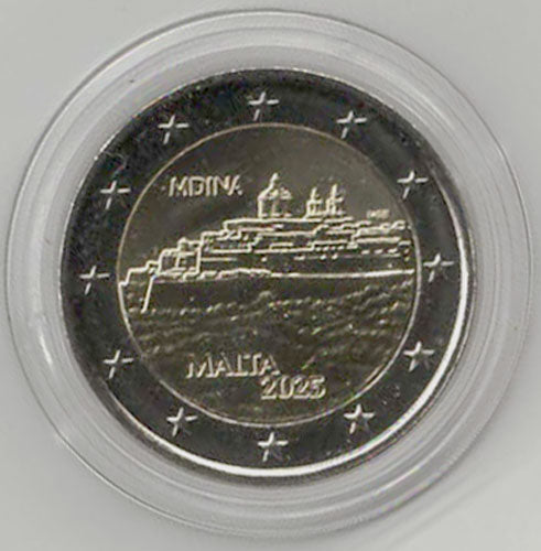 2 Euro Gedenkmünze Malta 2025 - Mdina