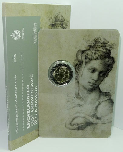 2 Euro Gedenkmünze San Marino 2025 - Michelangelo