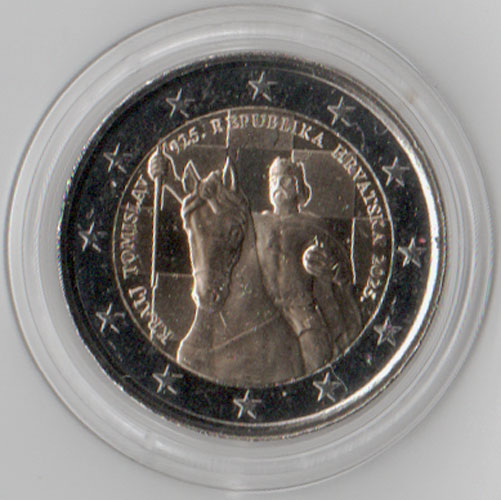 2 Euro Gedenkmünze Kroatien 2025 - König Tomislav