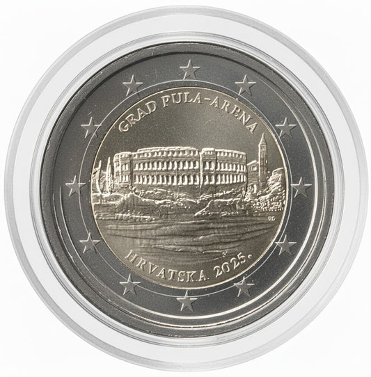 2 Euro Gedenkmünze Kroatien 2025 - Pula Arena