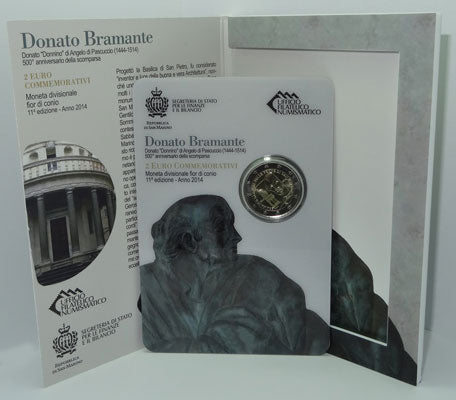 2 Euro Gedenkmünze San Marino 2014 - Bramante