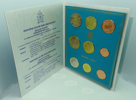 Vatikan KMS 2019 ST inkl. 5 Euro Münze