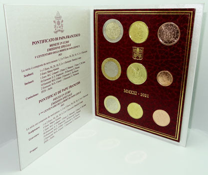 Vatikan KMS 2021 ST inkl. 5 Euro Münze