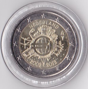 2 Euro Gedenkmnze Niederlande Euro Bargeld 2012