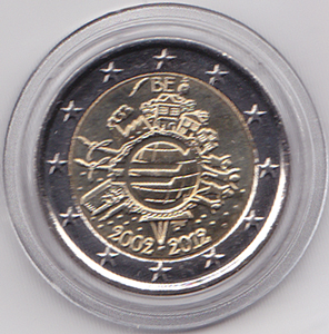 2 Euro Gedenkmnze Belgien Euro Bargeld 2012