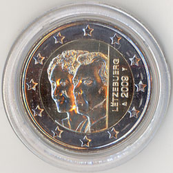 2 Euro Gedenkmnze Luxemburg 2009