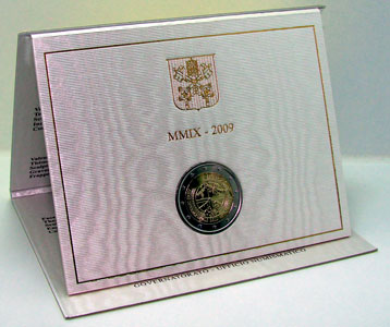 2 Euro Gedenkmünze Vatikan 2009