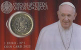 Vatikan 1 Euro Coincard 2022