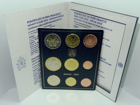 Vatikan KMS 2022 ST inkl. 5 Euro Münze